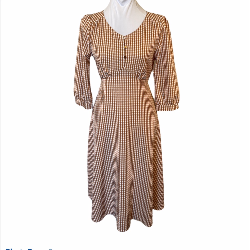 CRKO 3/4 sleeve maxi dress, see descr for size
